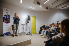 Podcasty kryminalne, wykład Oliwia Tarasewicz-Gryt (fot. 8) [Dokument ikonograficzny]