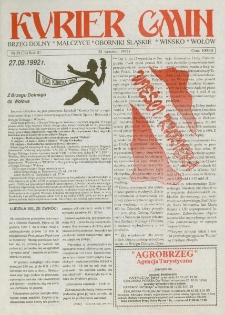 Kurier Gmin, 1992, nr 39 [25 września] [Dokument elektroniczny]