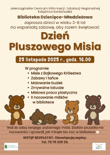 Dzień Pluszowego Misia - plakat [Dokument życia społecznego]