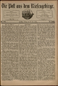 Die Post aus dem Riesengebirge, 1892, nr 133