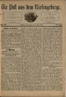 Die Post aus dem Riesengebirge, 1892, nr 150