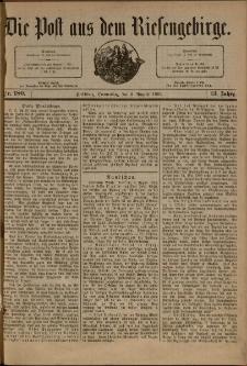 Die Post aus dem Riesengebirge, 1892, nr 180
