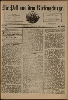 Die Post aus dem Riesengebirge, 1892, nr 183