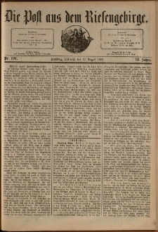 Die Post aus dem Riesengebirge, 1892, nr 191