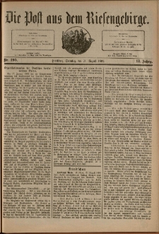 Die Post aus dem Riesengebirge, 1892, nr 195