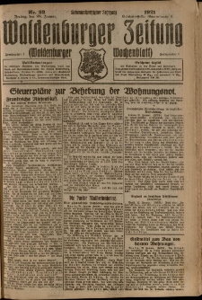 Waldenburger Zeitung, Jg. 67, 1921, nr 23