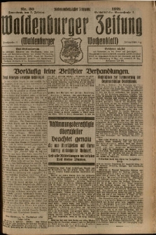 Waldenburger Zeitung, Jg. 67, 1921, nr 30
