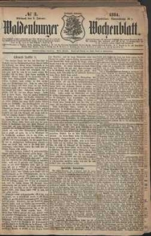 Waldenburger Wochenblatt, Jg. 30, 1884, nr 3