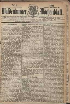Waldenburger Wochenblatt, Jg. 30, 1884, nr 6
