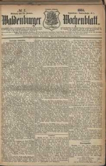Waldenburger Wochenblatt, Jg. 30, 1884, nr 7