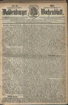Waldenburger Wochenblatt, Jg. 30, 1884, nr 12