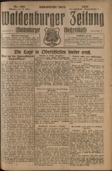 Waldenburger Zeitung, Jg. 67, 1921, nr 106