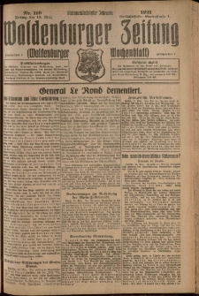 Waldenburger Zeitung, Jg. 67, 1921, nr 110