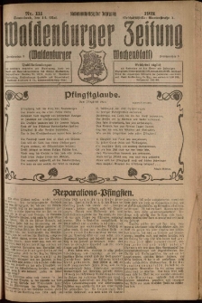 Waldenburger Zeitung, Jg. 67, 1921, nr 111