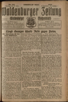 Waldenburger Zeitung, Jg. 67, 1921, nr 112
