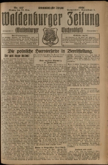 Waldenburger Zeitung, Jg. 67, 1921, nr 117