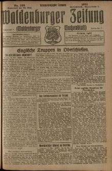 Waldenburger Zeitung, Jg. 67, 1921, nr 122