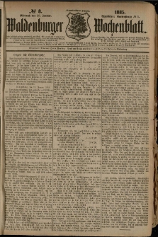 Waldenburger Wochenblatt, Jg. 31, 1885, nr 8