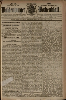 Waldenburger Wochenblatt, Jg. 31, 1885, nr 50