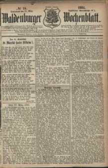 Waldenburger Wochenblatt, Jg. 30, 1884, nr 24