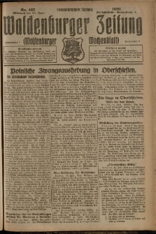 Waldenburger Zeitung, Jg. 67, 1921, nr 137