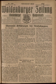 Waldenburger Zeitung, Jg. 67, 1921, nr 169