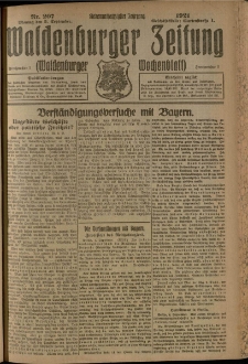 Waldenburger Zeitung, Jg. 67, 1921, nr 207