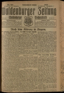 Waldenburger Zeitung, Jg. 67, 1921, nr 215