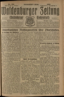 Waldenburger Zeitung, Jg. 67, 1921, nr 231