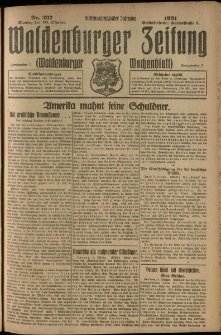 Waldenburger Zeitung, Jg. 67, 1921, nr 237