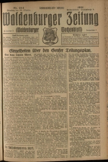 Waldenburger Zeitung, Jg. 67, 1921, nr 244
