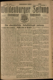 Waldenburger Zeitung, Jg. 67, 1921, nr 247
