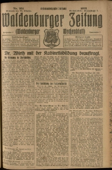 Waldenburger Zeitung, Jg. 67, 1921, nr 251