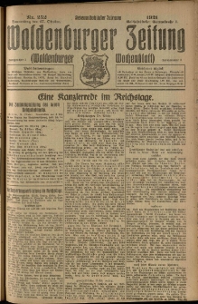 Waldenburger Zeitung, Jg. 67, 1921, nr 252