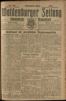 Waldenburger Zeitung, Jg. 67, 1921, nr 259