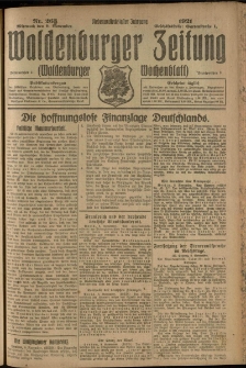 Waldenburger Zeitung, Jg. 67, 1921, nr 263