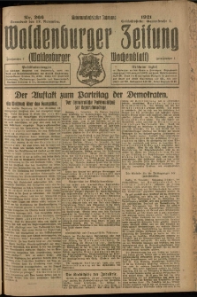 Waldenburger Zeitung, Jg. 67, 1921, nr 266
