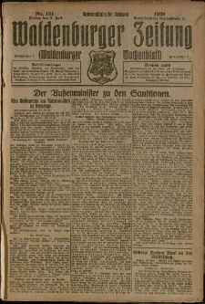 Waldenburger Zeitung, Jg. 67, 1921, nr 151