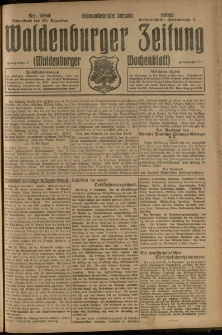 Waldenburger Zeitung, Jg. 67, 1921, nr 289