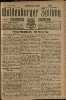 Waldenburger Zeitung, Jg. 67, 1921, nr 293