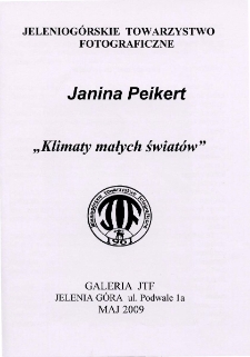 Klimaty małych świat&oacute;w - katalog [Dokument Życia Społecznego]