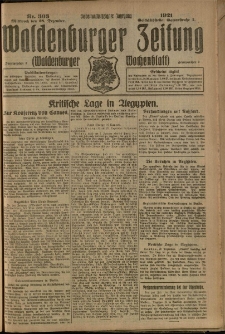 Waldenburger Zeitung, Jg. 67, 1921, nr 303