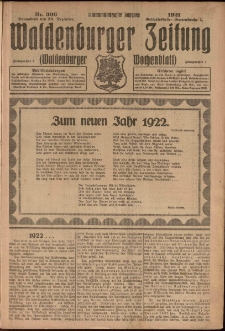 Waldenburger Zeitung, Jg. 67, 1921, nr 306
