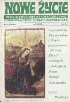 Nowe Życie: dolnośląskie pismo katolickie: religia, kultura, społeczeństwo, 1988, nr 26 (141)