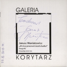 W ciszy pracowni Josefa Sudka - katalog [Dokument życia społecznego]