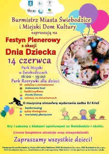 Festyn Plenerowy z okazji Dnia Dziecka - plakat [Dokument życia społecznego]