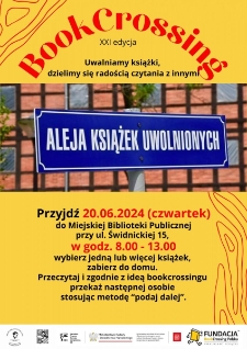 Bookcrossing - plakat [Dokument życia społecznego]