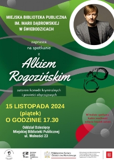 Spotkanie autorskie z Alkiem Rogozińskim - plakat [Dokument życia społecznego]