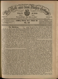 Der Bote aus dem Riesen-Gebirge : Zeitung f&uuml;r alle St&auml;nde, R. 103, 1915, nr 33