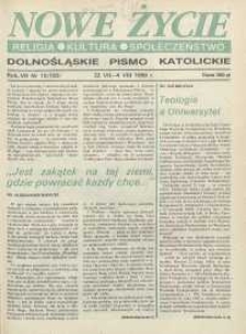 Nowe Życie: dolnośląskie pismo katolickie: religia, kultura, społeczeństwo, 1990, nr 15 (183)